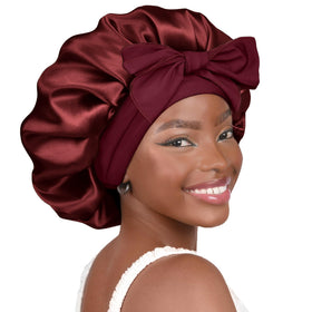 YANIBEST bonnet front view showing burgundy style and protective fit