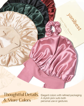 YANIBEST bonnet elegant packaging gift box ready to present for hair-care gifting