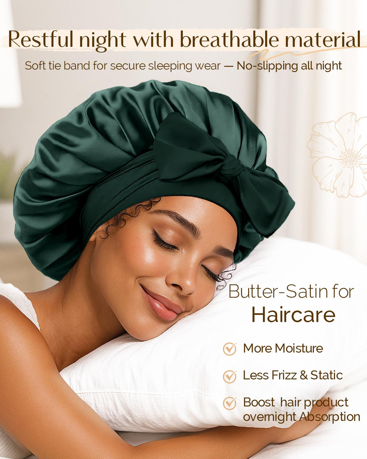 YANIBEST reversible inner layer satin close-up showing two-color option and soft texture
