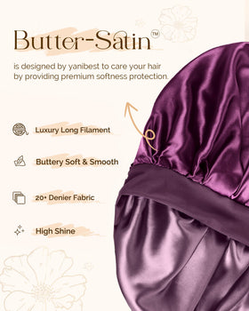 YANIBEST close-up of butter-satin fabric revealing smooth texture benefit