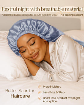 YANIBEST close-up satin texture illustrating smooth fabric that reduces friction