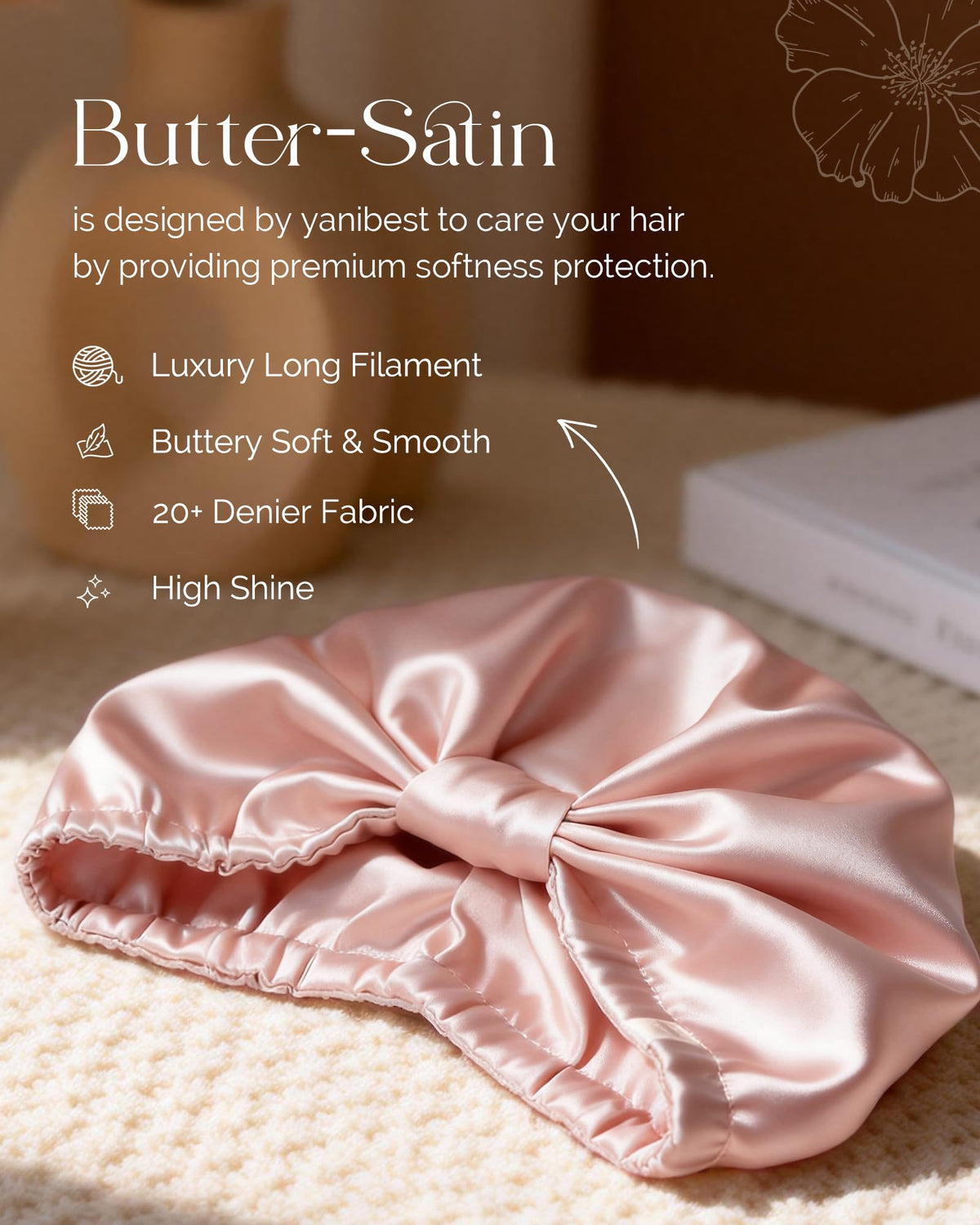 YANIBEST close-up of double-layer edge highlighting protection and clean pillowcase benefit