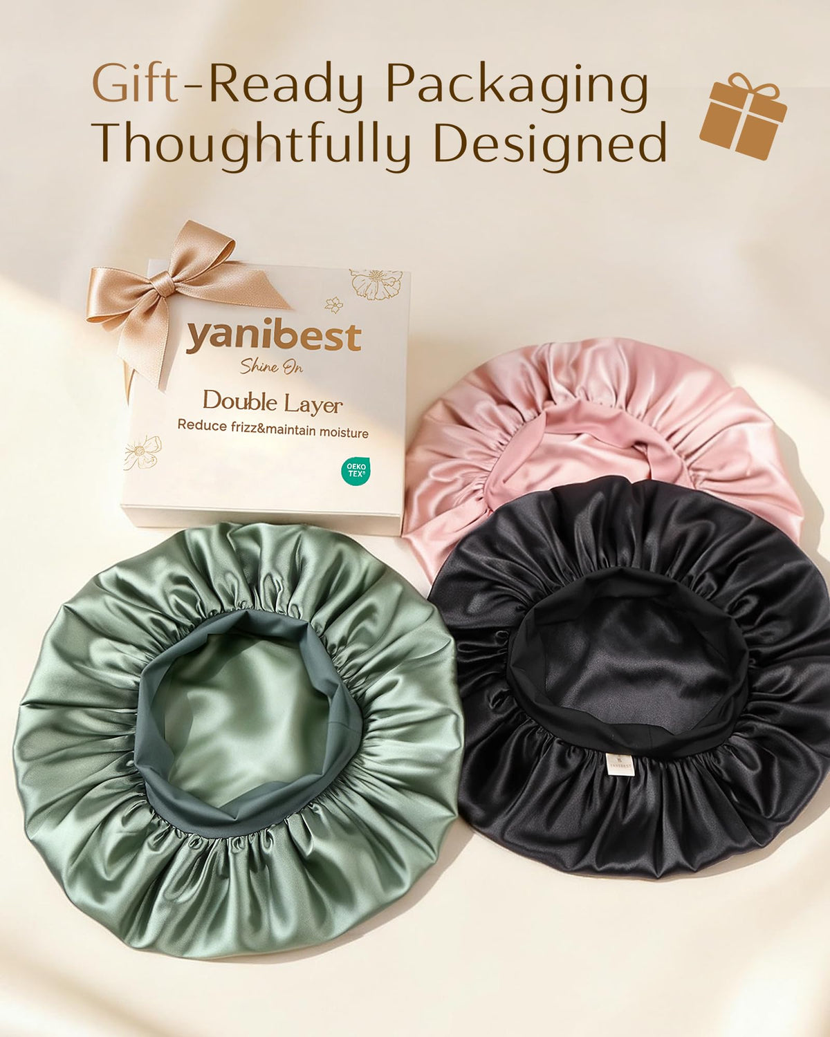 YANIBEST folded bonnet showing compact storage and easy travel convenience