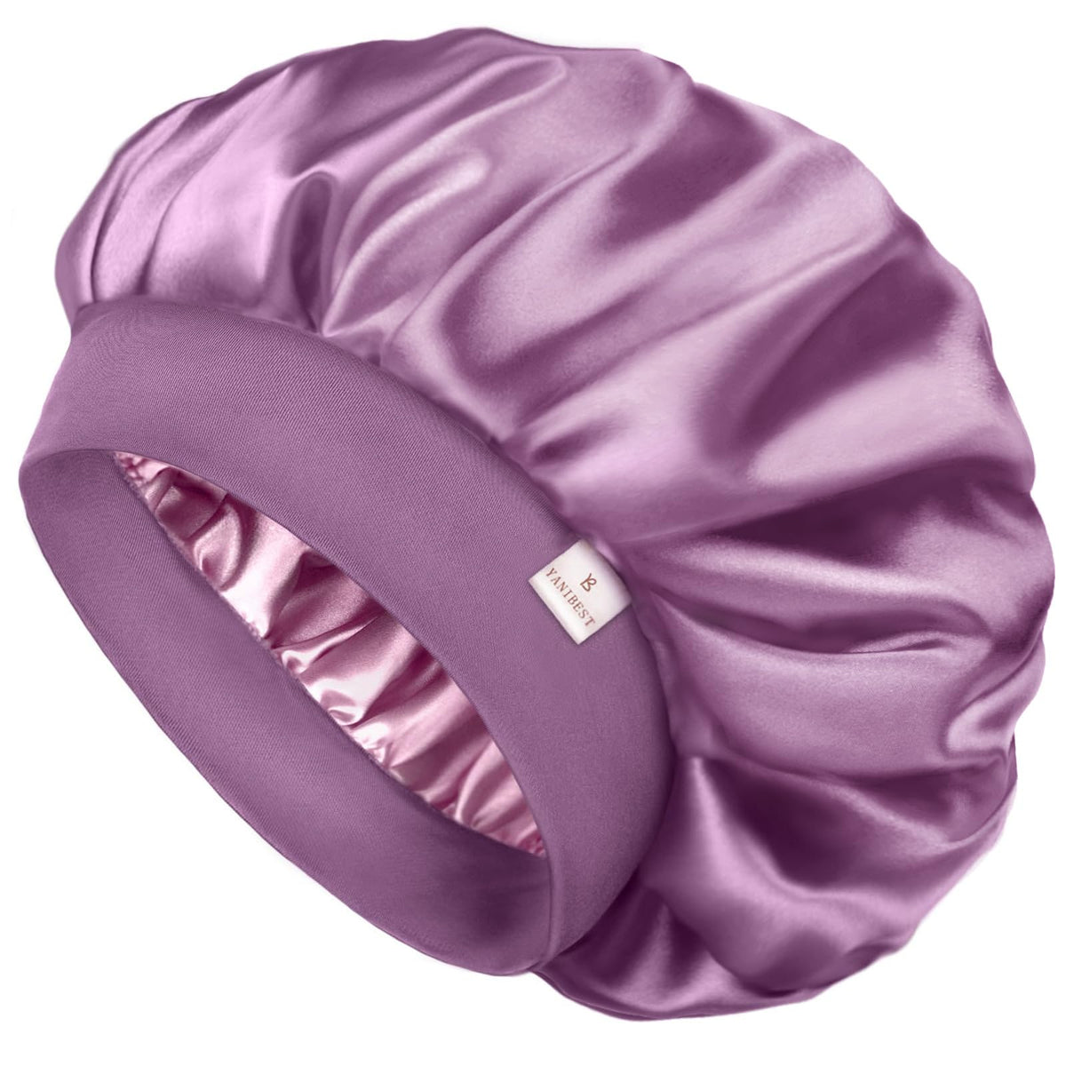 YANIBEST front view of purple bonnet showing shape and coverage benefit