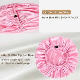 YANIBEST bonnet placed on pillow in bedroom setting preserving hairstyle while sleeping