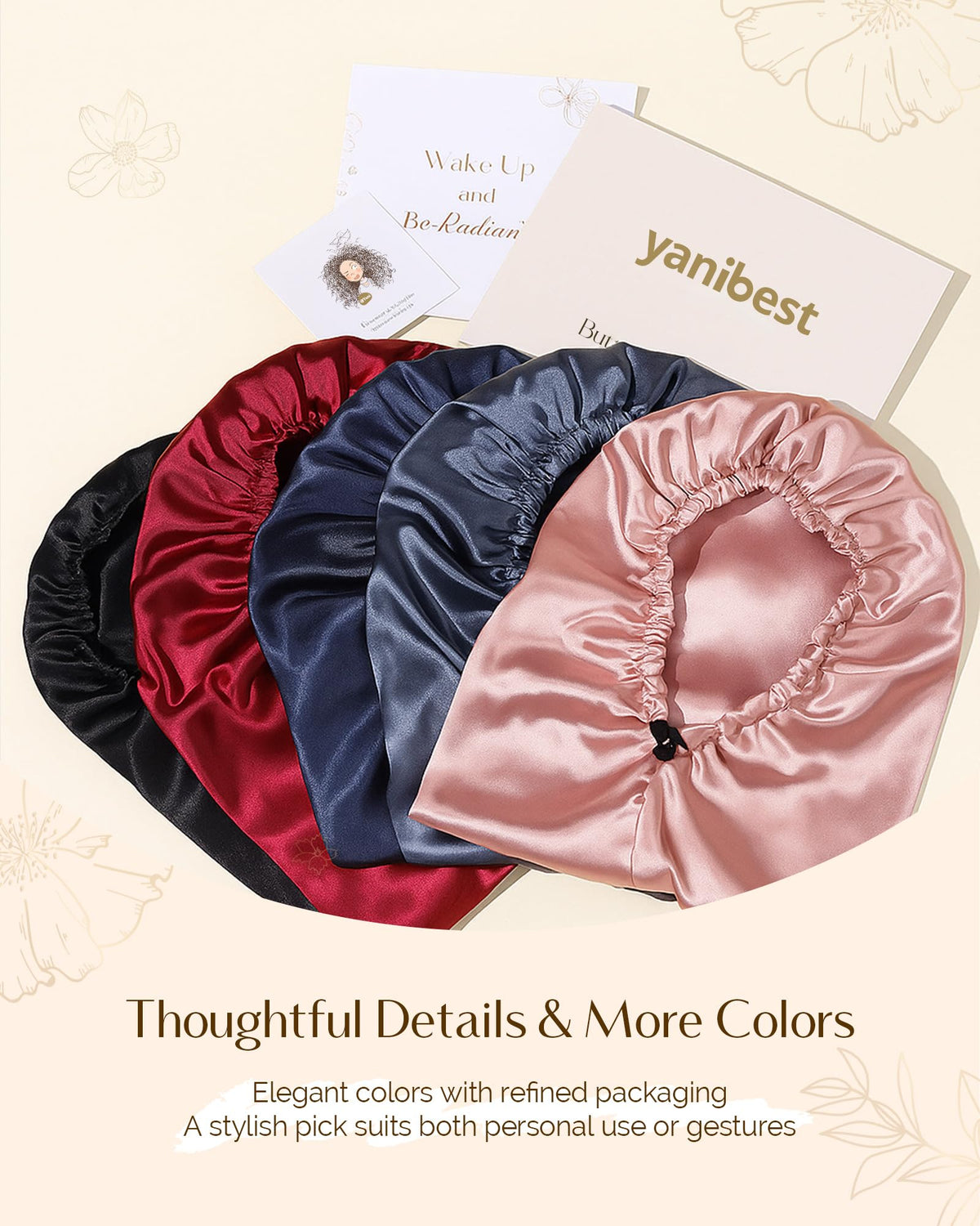 YANIBEST packaged travel-ready bonnet folding compactly for easy storage