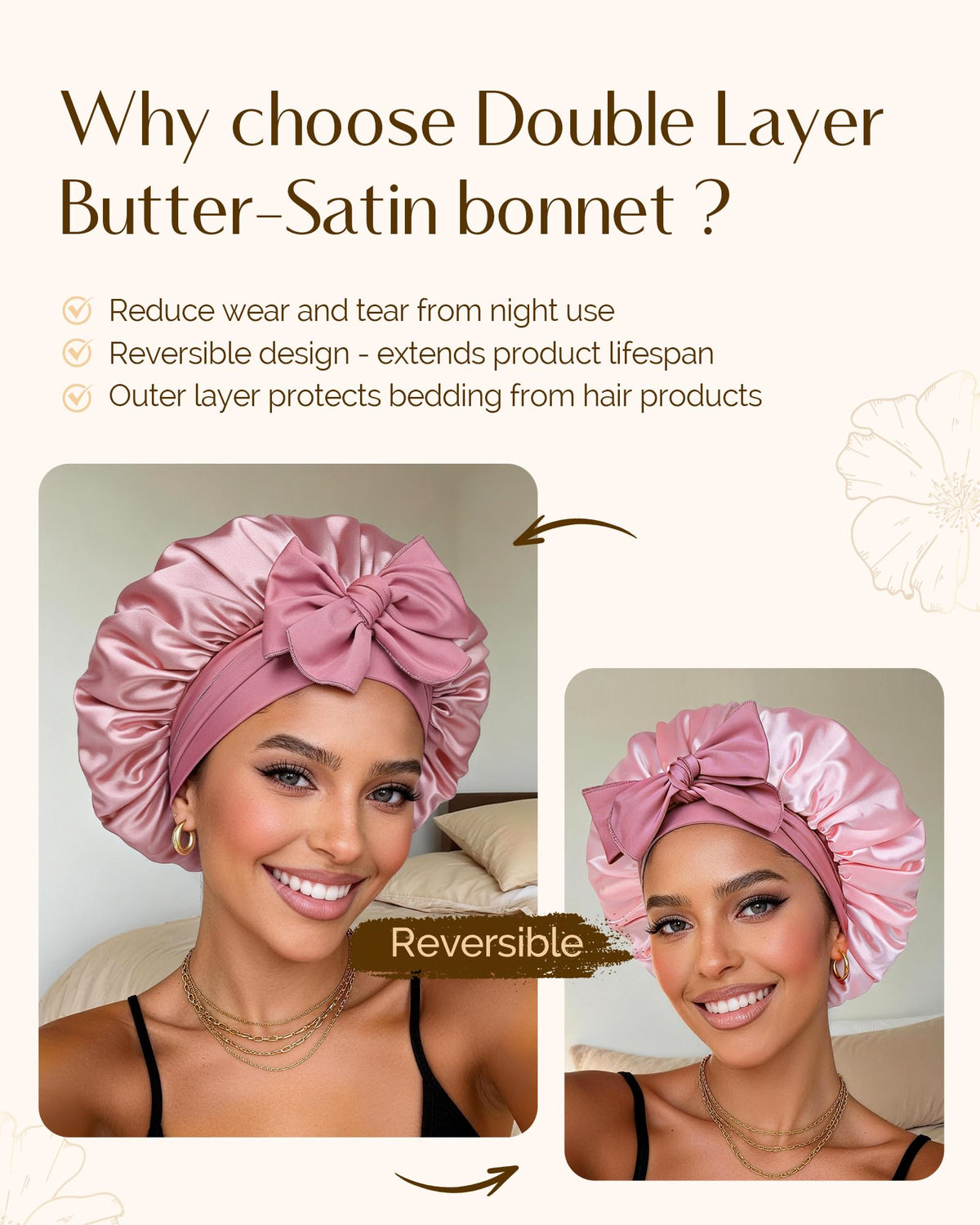 YANIBEST reversible inside-out display showing two color options and versatility