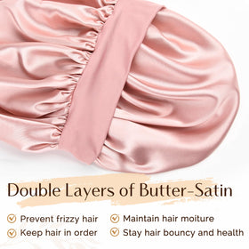 YANIBEST satin fabric close-up showing smooth texture for reduced friction