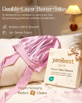 YANIBEST close-up satin texture showing smooth surface for reduced friction