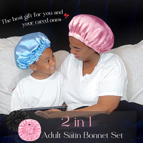 YANIBEST bonnet held in hand to show roomy size for braids and voluminous styles