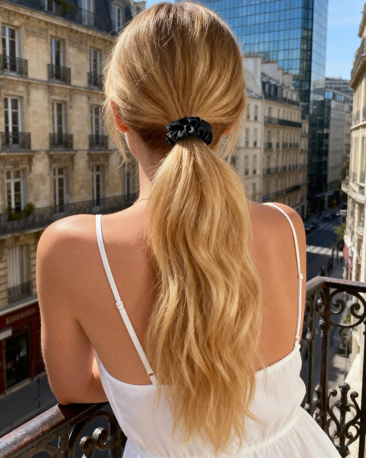YANIBEST worn while sleeping to prevent creases and frizz
