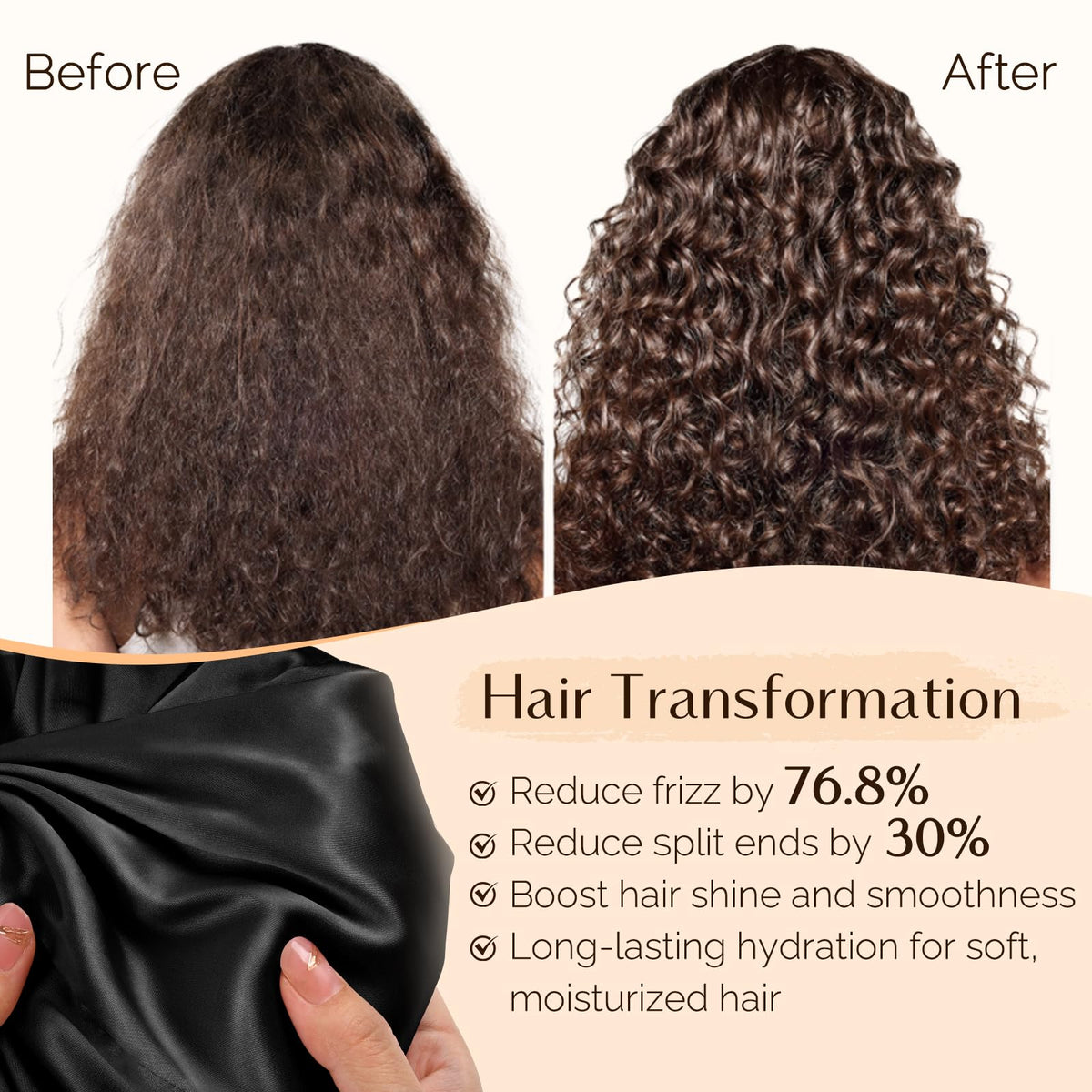 YANIBEST covering braided hair to protect styles and prevent breakage
