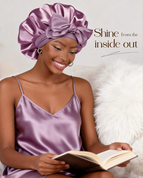 YANIBEST bonnet worn while sleeping preserving curls and preventing frizz