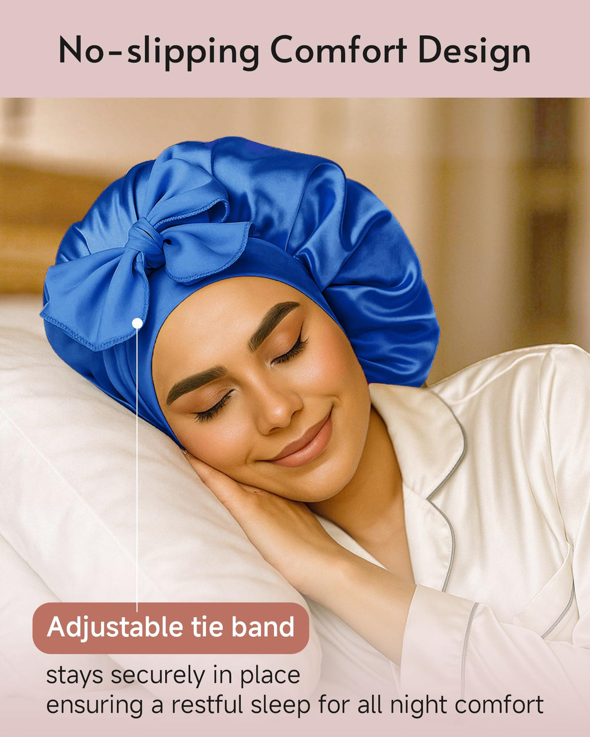 Yanideer adjustable tie band detail demonstrating secure custom fit for comfort