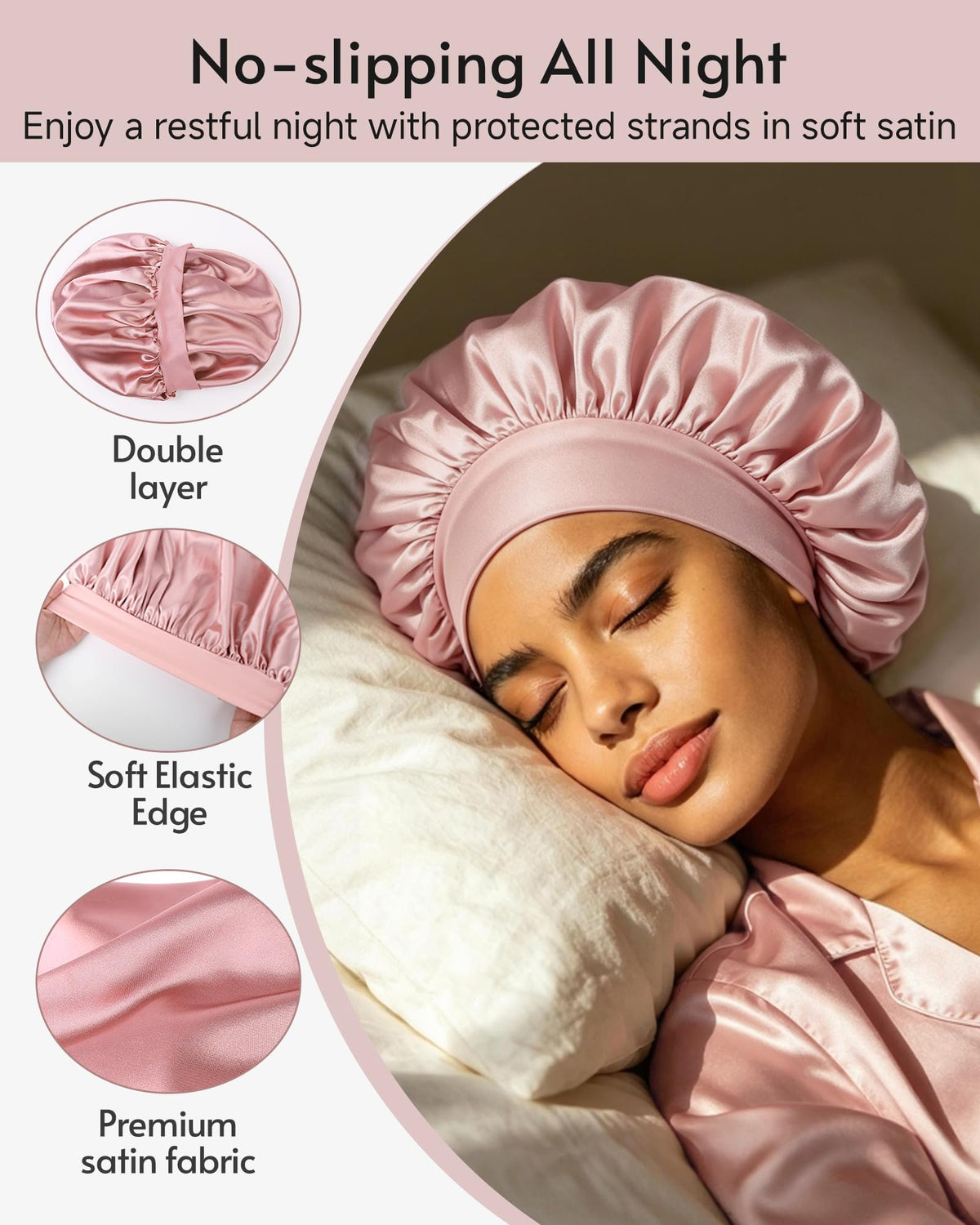yanideer elastic edge closeup showing gentle band for secure non-slip fit
