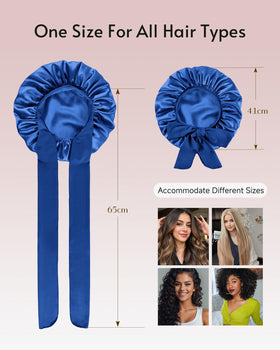 Yanideer bonnet open to show large internal volume for thick hair and styles