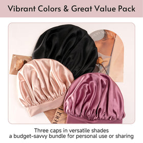 Yanideer lifestyle bedroom model wearing bonnet illustrating sleep protection benefit