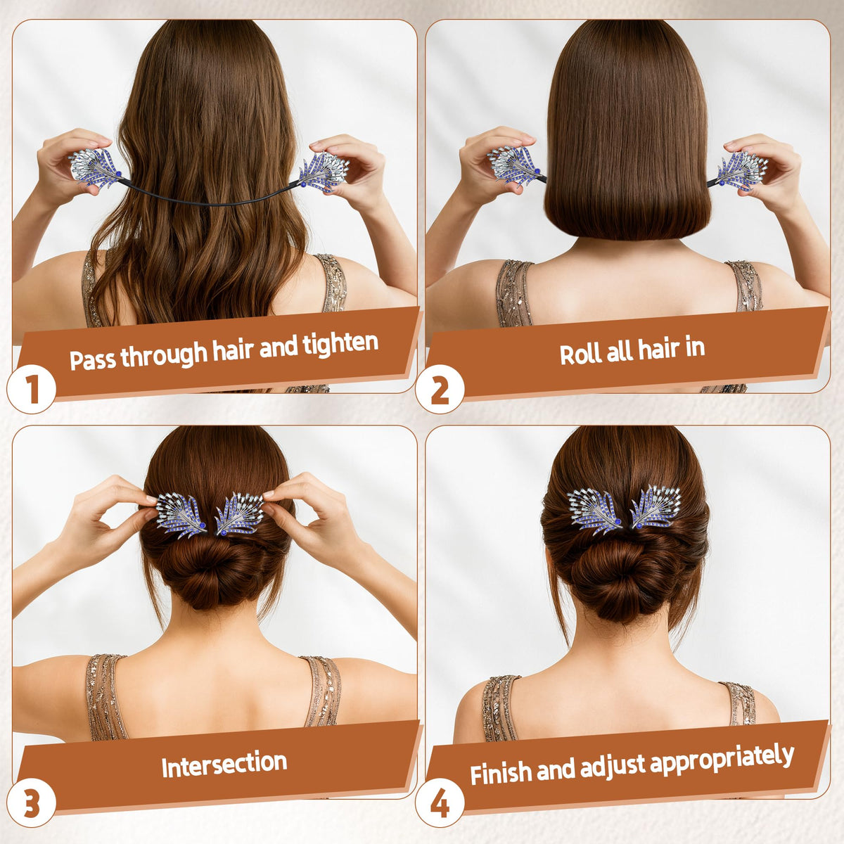 Yanwenx worn in a high bun illustrating quick styling and polished finish