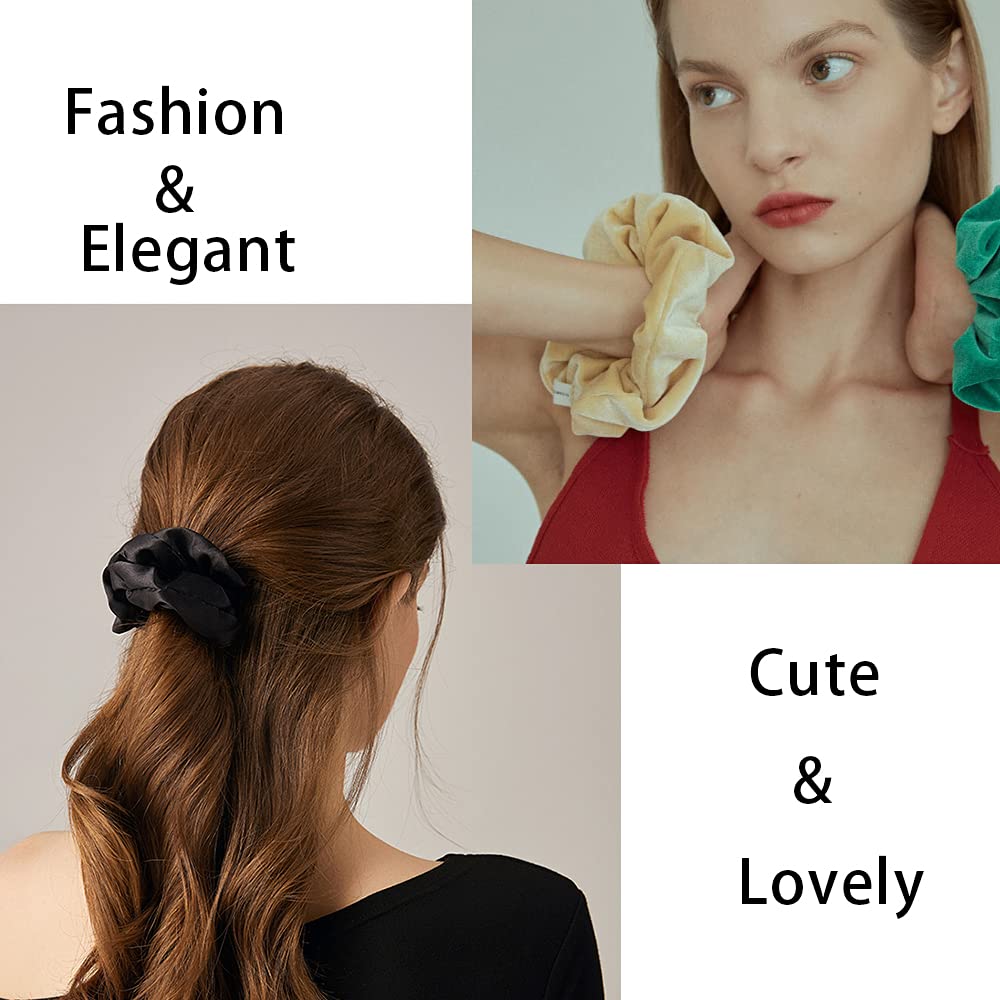 Yanwenx scrunchie used in a ponytail providing secure gentle hold