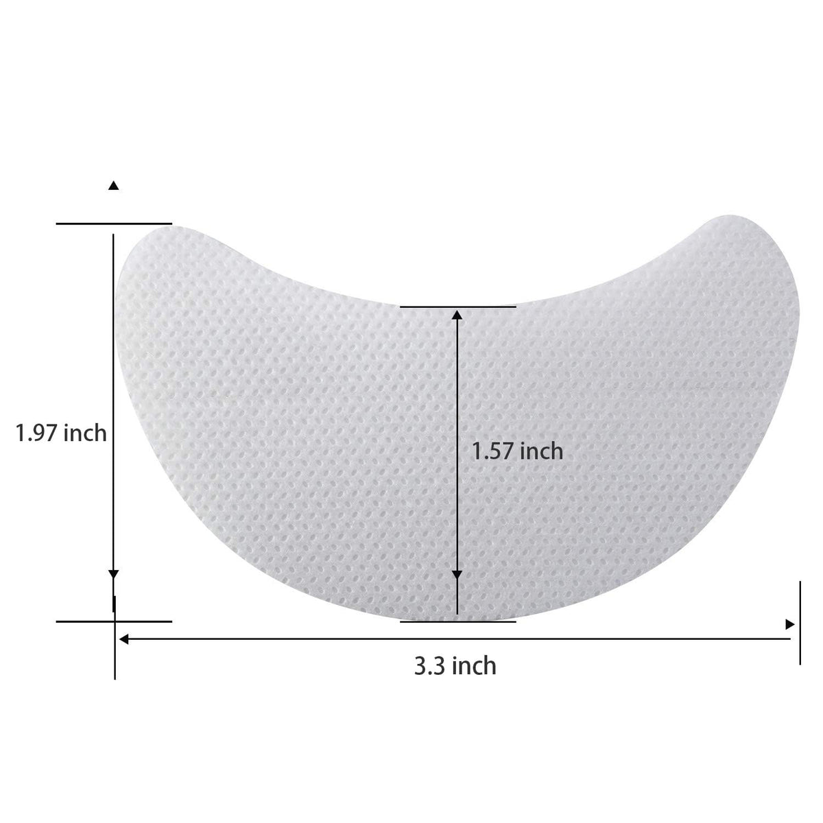 Yaomiao pad applied under eye demonstrating clean isolation and fallout protection