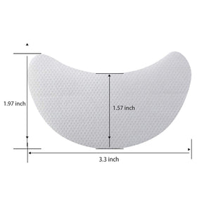 Yaomiao pad applied under eye demonstrating clean isolation and fallout protection