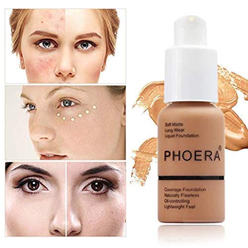 Yaper PHOERA packaging label close-up showing shade and ingredient clarity