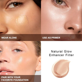 Yaper PHOERA texture close-up highlights silky glow and easy blendability for smooth skin