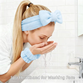Yaqulen towel headband close-up highlighting absorbent texture and comfortable fit