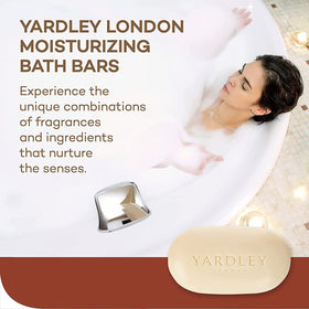 Yardley ingredient label showing cocoa butter, shea butter and vitamin E
