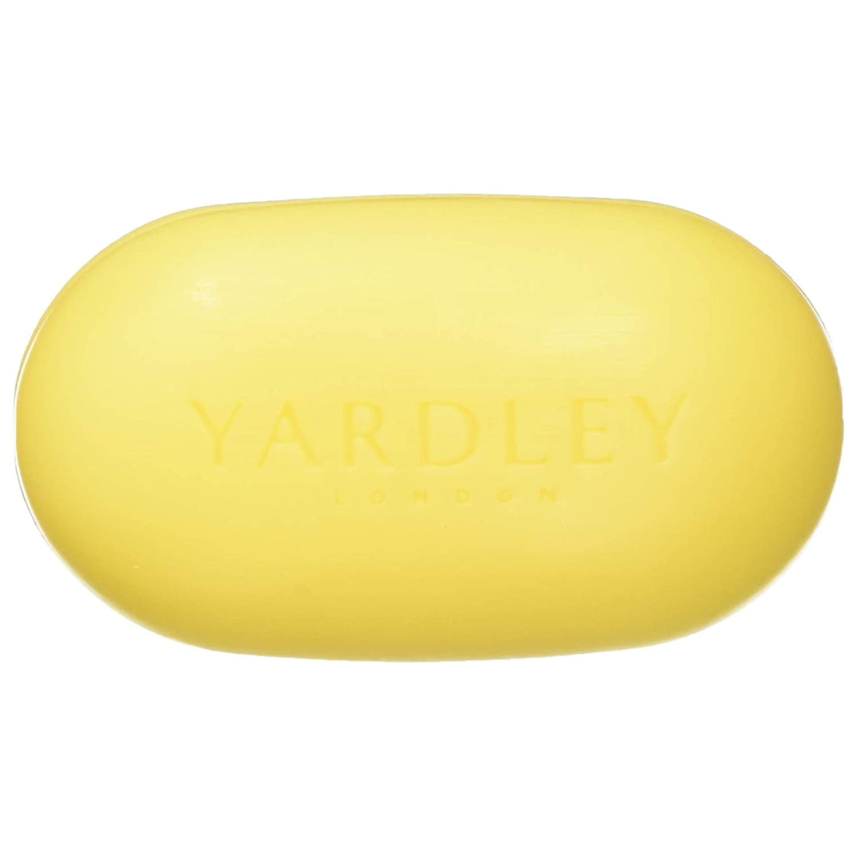 Yardley Lemon Verbena bar close-up texture highlighting creamy lather potential