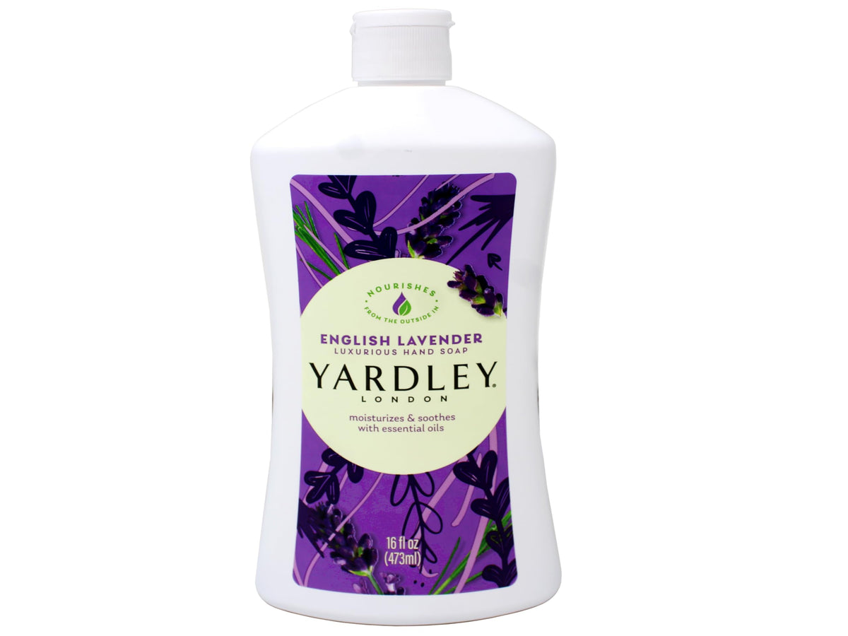 Yardley pump close-up demonstrating easy dispensing and clean lines