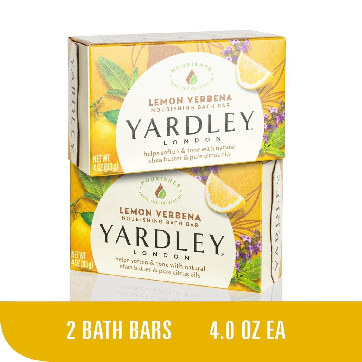 Yardley London Aloe & Avocado held in hand showing nourishing moisture