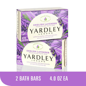 Yardley London bundle beside ruler for size and quantity clarity