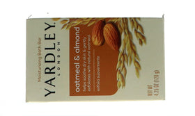 HARMONY Yardley soap bar sliced to show interior and soft, moisturized texture benefit