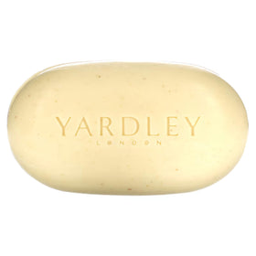 Yardley ingredients flatlay with oats and almonds for natural appeal