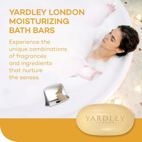 Yardley oat grains detail highlighting natural exfoliant and soothing action
