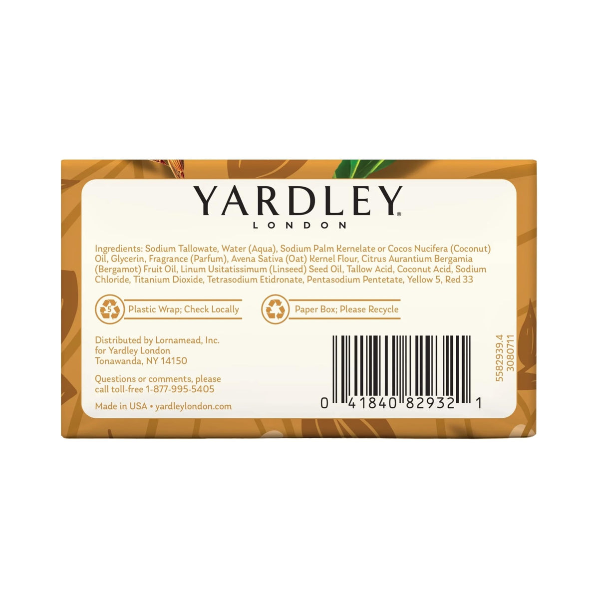 Yardley pack of 20 stacked boxes for long-lasting supply and value