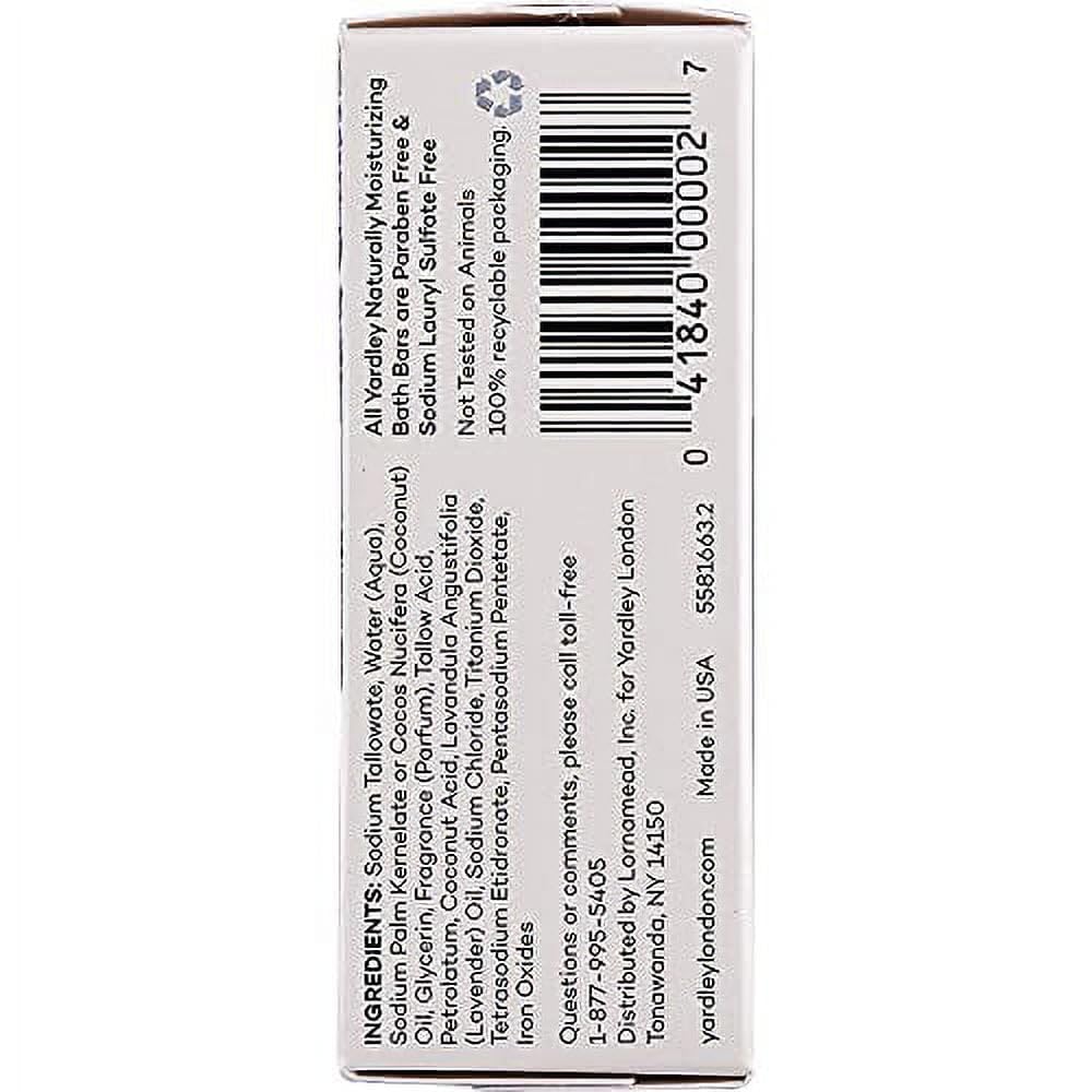 Pack of twelve Yardley bars boxed for convenience and consistent fragrance