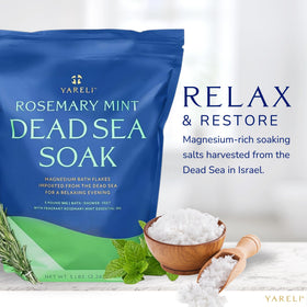 foot soak basin with YARELI flakes showing targeted foot care and comfort
