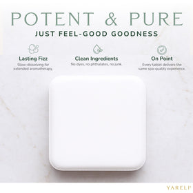 YARELI individually wrapped tablet in foil highlighting freshness preservation benefit