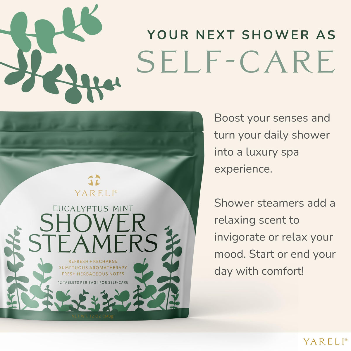 YARELI product label and ingredient list showing dye-free, natural formulation benefit