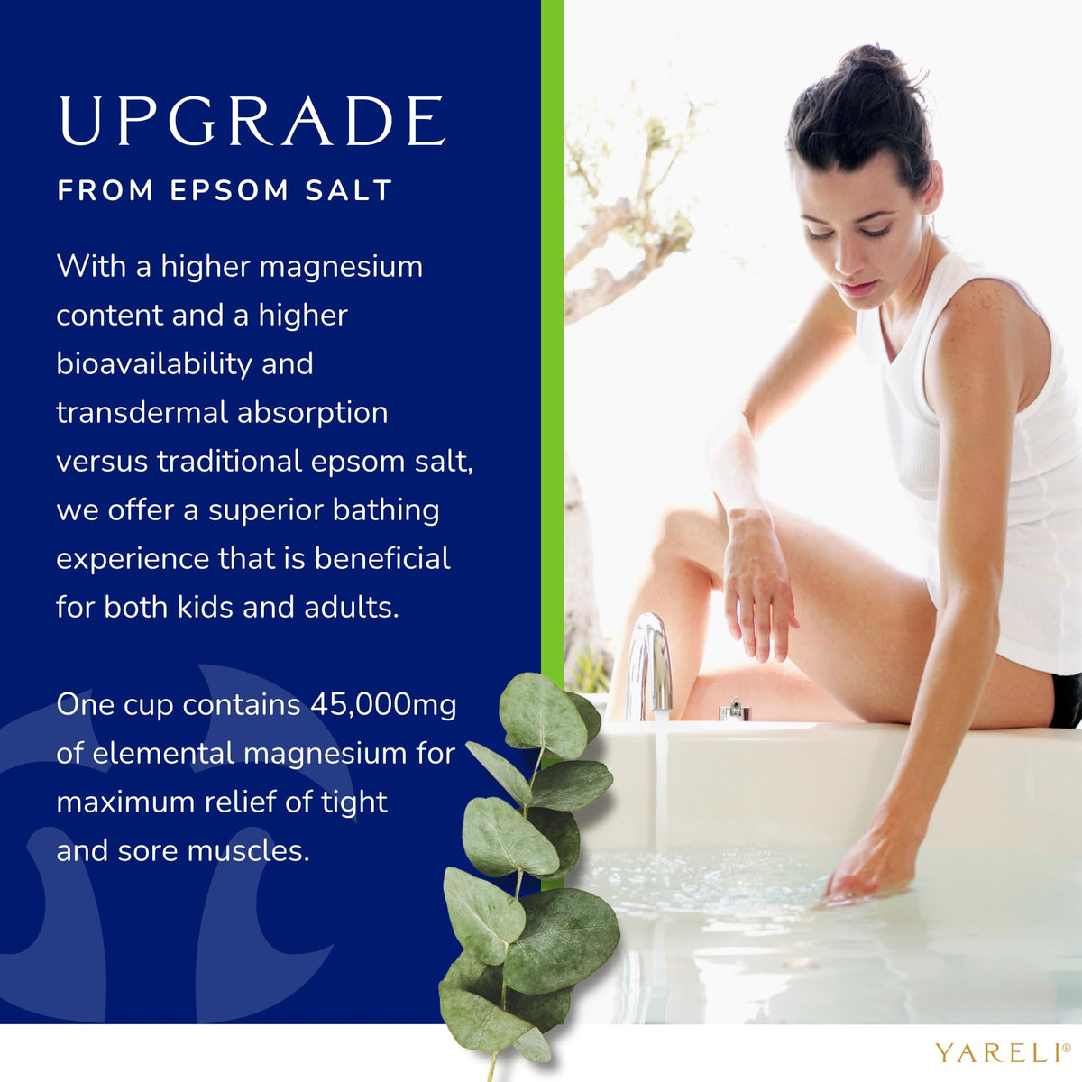 YARELI 5 lb bag next to common household items showing scale and long‑lasting supply benefit