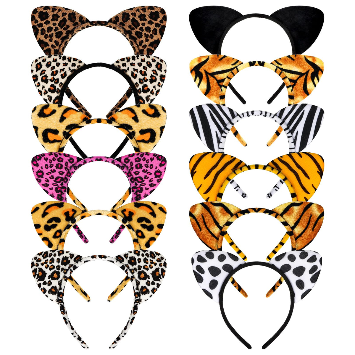 YARIEW front view of twelve headbands showing variety and ready-to-wear benefit