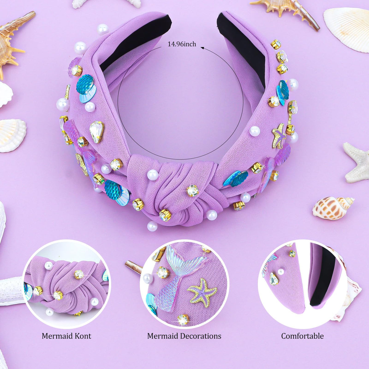 YARIEW closeup starfish detail highlighting metallic ornament for eye-catching focal point