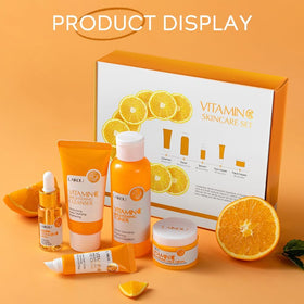 Yasovigi kit styled on bathroom counter to show everyday skincare routine