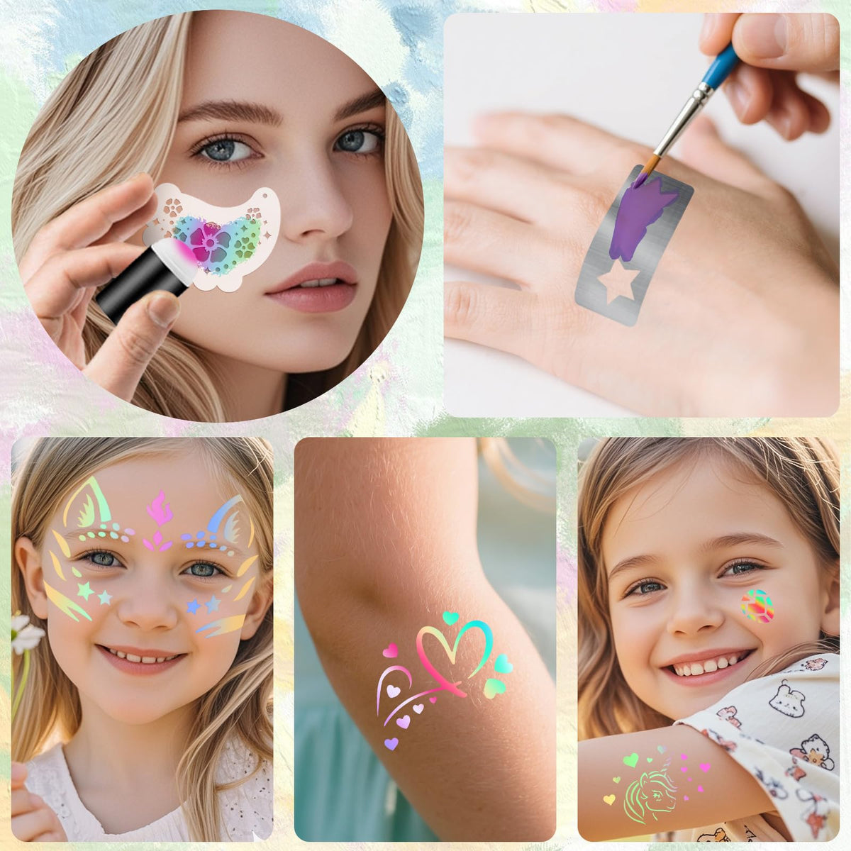 Yazhiji tattoo sticker sheets offering instant, mess-free themed motifs