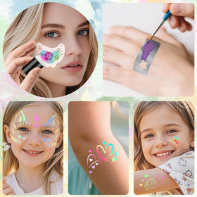 Yazhiji tattoo sticker sheets offering instant, mess-free themed motifs