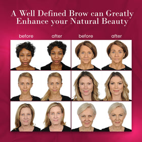 ybf before and after brows showing visible shaping and filling benefit