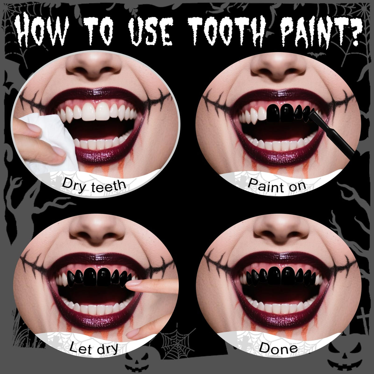 YBUETE application on teeth demonstrating easy workflow and realistic effect