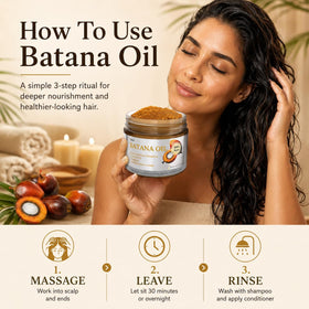 YBW Batana oil with Honduran beach sourcing image emphasizing authentic origin benefit